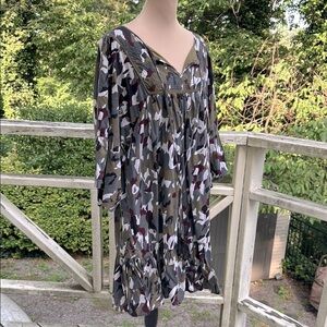 Lane Bryant Multicolor Camouflage Dress Size 14/16